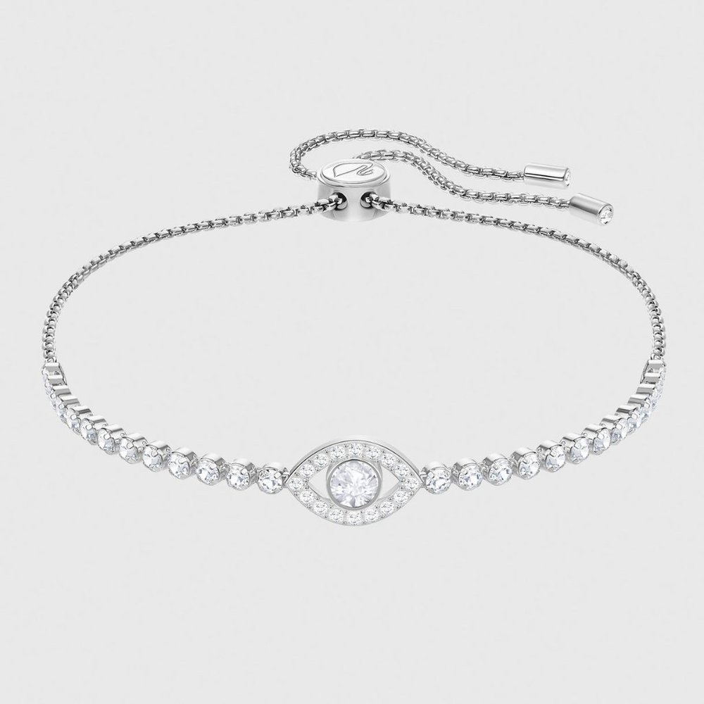 LIKE NEW Swarovski Crystal Evil Eye Bracelet 🧿🤩✨
